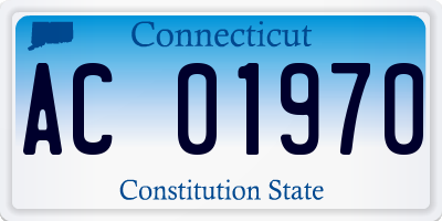CT license plate AC01970