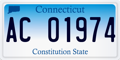 CT license plate AC01974