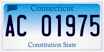 CT license plate AC01975