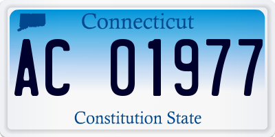 CT license plate AC01977