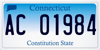 CT license plate AC01984