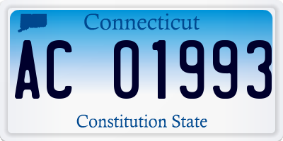 CT license plate AC01993