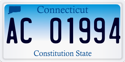 CT license plate AC01994