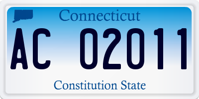 CT license plate AC02011