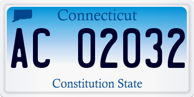 CT license plate AC02032