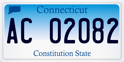 CT license plate AC02082