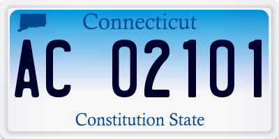 CT license plate AC02101