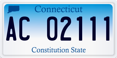 CT license plate AC02111