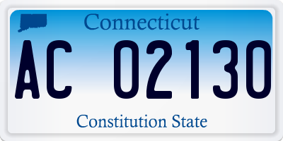 CT license plate AC02130