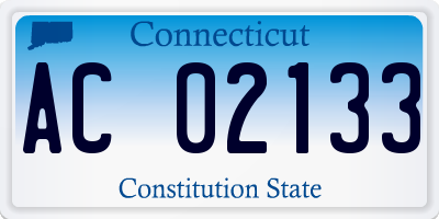 CT license plate AC02133