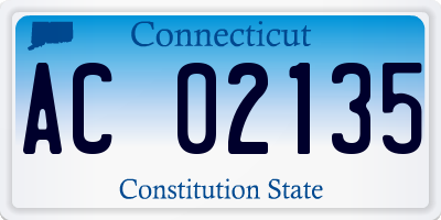 CT license plate AC02135