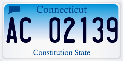 CT license plate AC02139