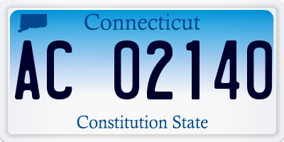 CT license plate AC02140