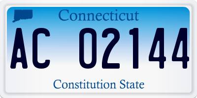 CT license plate AC02144