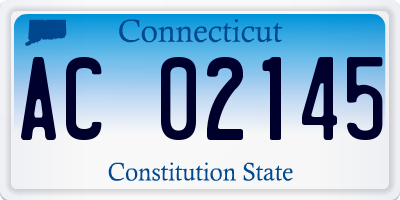 CT license plate AC02145