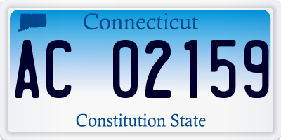CT license plate AC02159