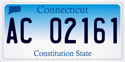 CT license plate AC02161
