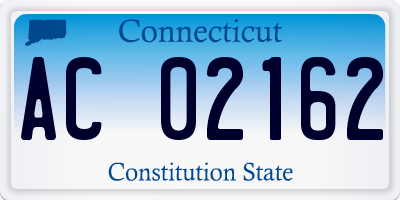 CT license plate AC02162