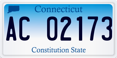 CT license plate AC02173