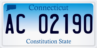 CT license plate AC02190