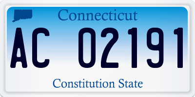 CT license plate AC02191