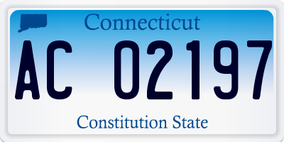 CT license plate AC02197