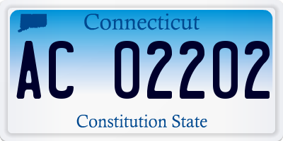 CT license plate AC02202