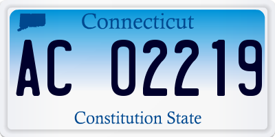 CT license plate AC02219