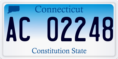 CT license plate AC02248