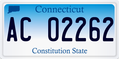 CT license plate AC02262