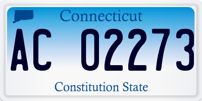 CT license plate AC02273