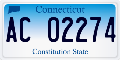 CT license plate AC02274