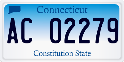 CT license plate AC02279