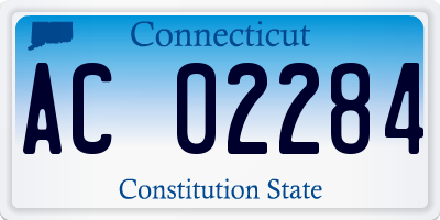 CT license plate AC02284