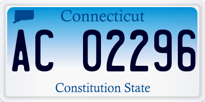 CT license plate AC02296