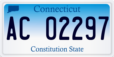 CT license plate AC02297