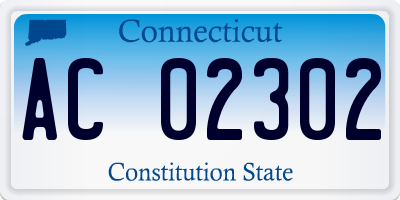 CT license plate AC02302