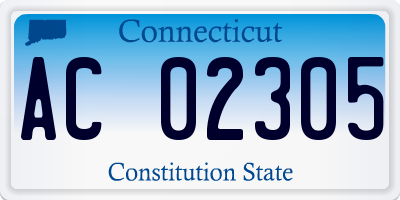 CT license plate AC02305