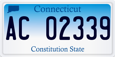 CT license plate AC02339