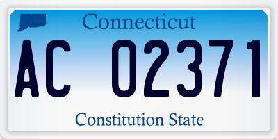 CT license plate AC02371