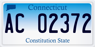 CT license plate AC02372