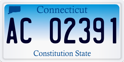 CT license plate AC02391