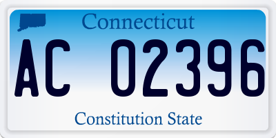 CT license plate AC02396