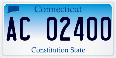 CT license plate AC02400