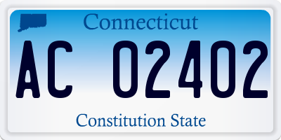 CT license plate AC02402