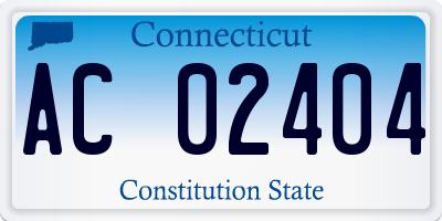 CT license plate AC02404