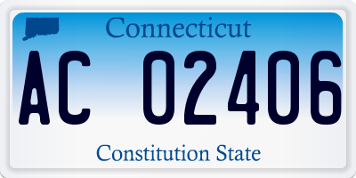 CT license plate AC02406