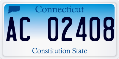 CT license plate AC02408