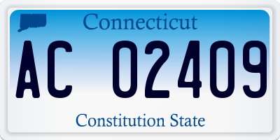 CT license plate AC02409