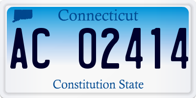 CT license plate AC02414